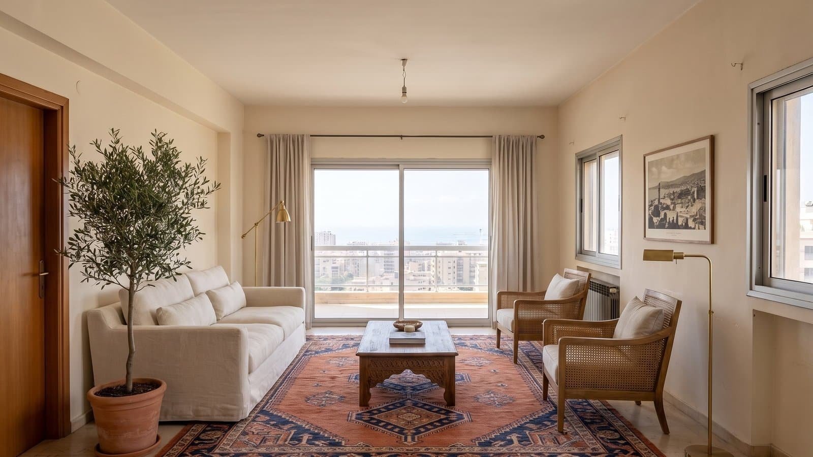 Empty to furnished: virtually staged, an Example